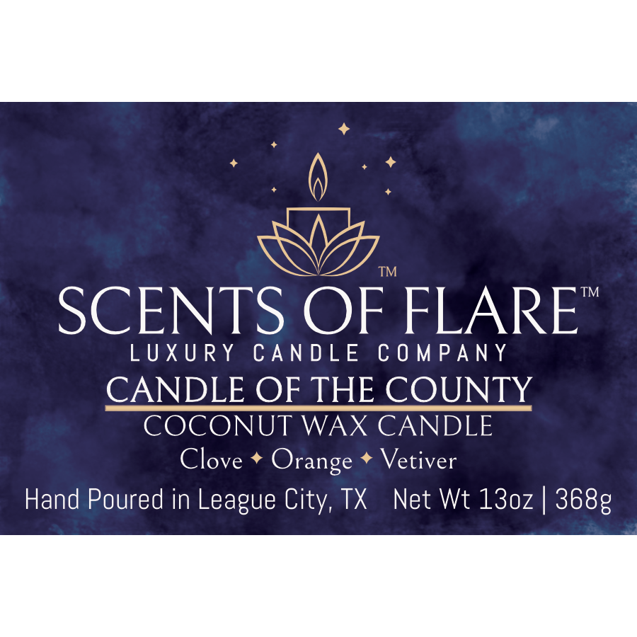 CANDLE OF THE COUNTY 13oz CANDLE - Scents Of Flare