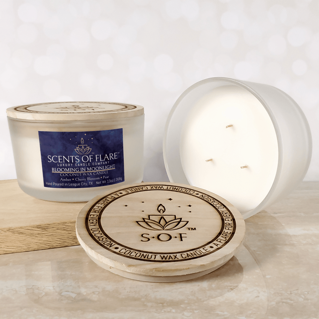 BLOOMING IN MOONLIGHT 13oz CANDLE - Scents Of Flare