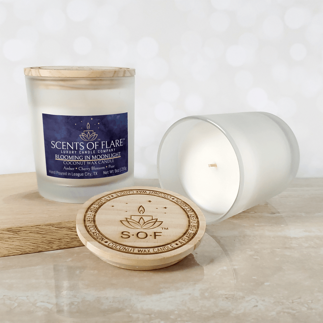 BLOOMING IN MOONLIGHT 9 oz CANDLE - Scents Of Flare