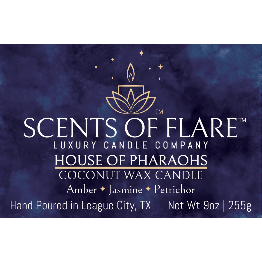 HOUSE OF PHARAOHS 9 oz CANDLE - Scents Of Flare