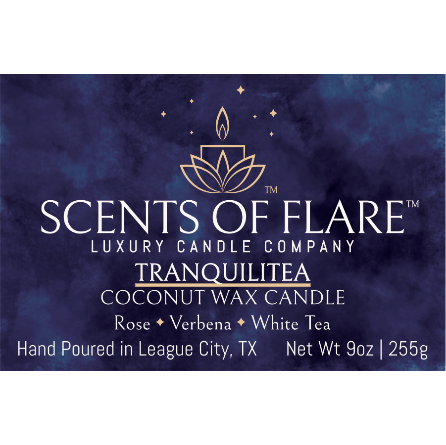 TRANQUILITEA 9 oz CANDLE - Scents Of Flare